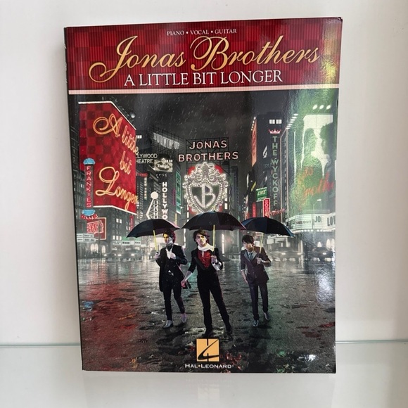 Jonas Brothers 'A Little Bit Longer' Songbook - Red Cover - Picture 1 of 3